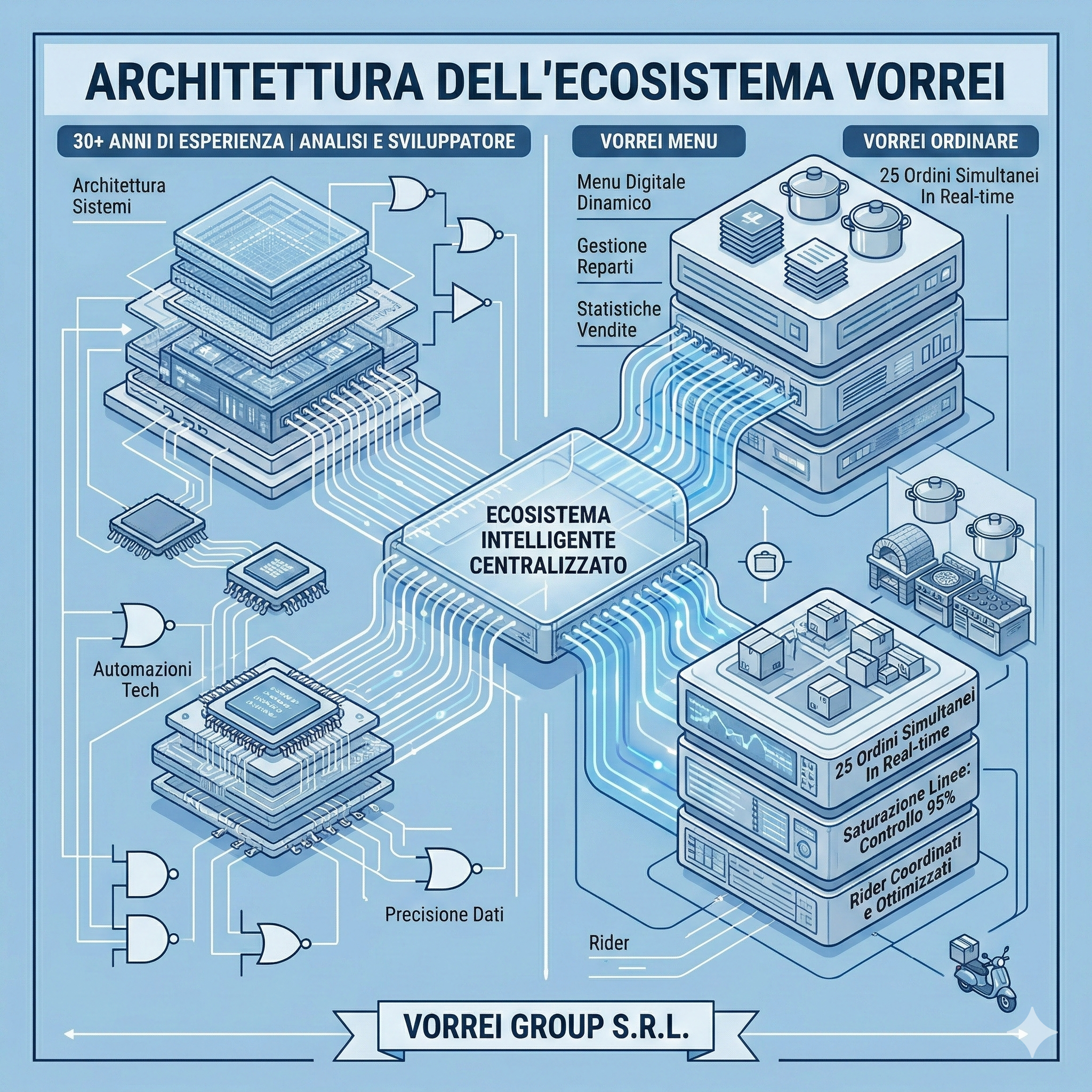 Visualizzazione conceptual Vorrei: Blueprint e Architettura dell'Ecosistema