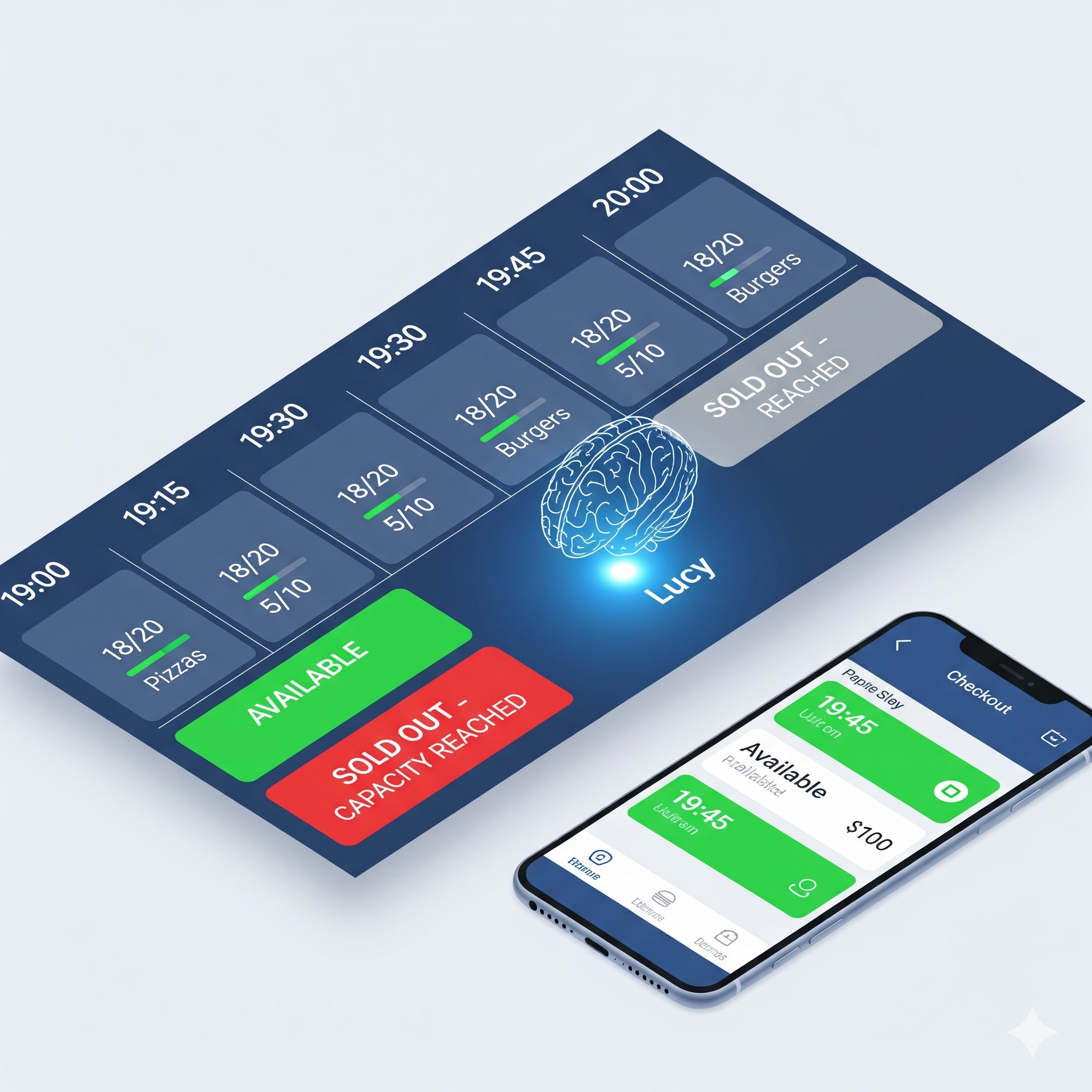 Visualizzazione conceptual Vorrei Ordinare: Gestione Dinamica degli Slot Orari e Capacità Produttiva