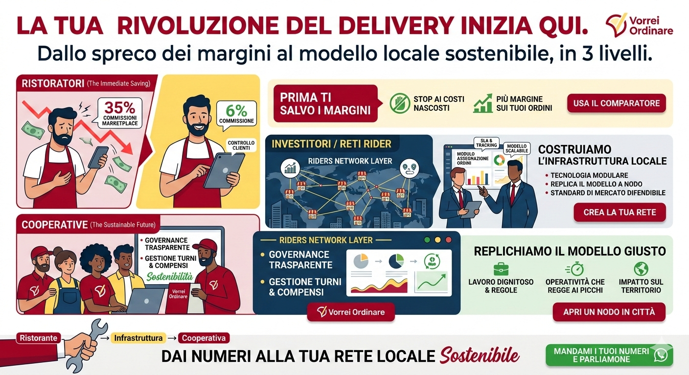 Delivery Revolution Concept - Ristoratori, Investitori, Cooperative