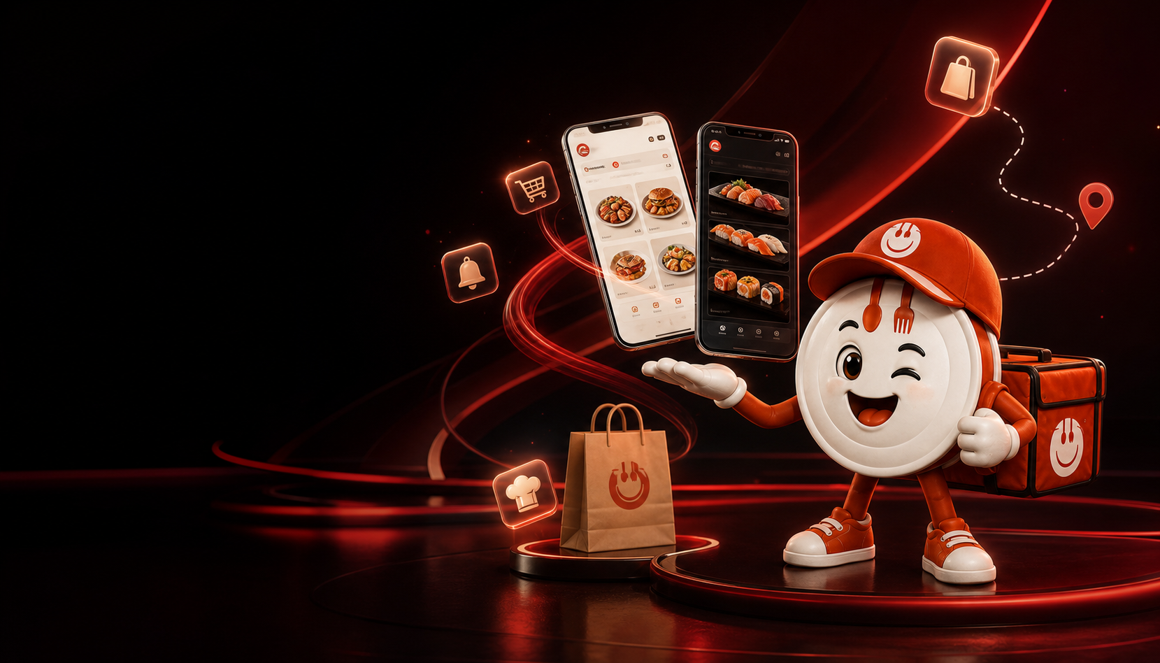 Mascotte ufficiale Vorrei Ordinare con web app personalizzate e consegna