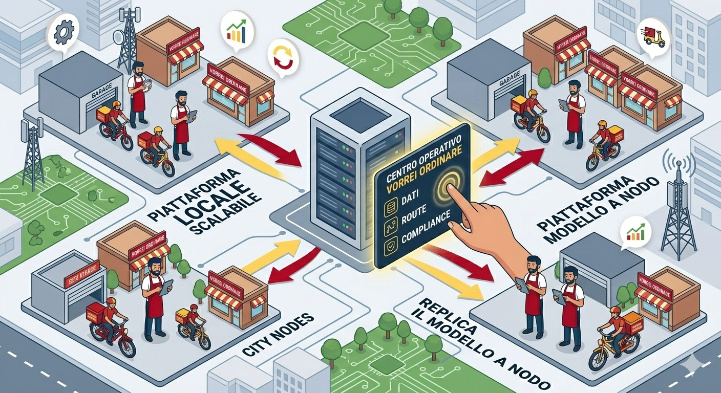 Visualizzazione della rete locale scalabile a nodi